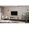 KAMARO 2D schlank Kommode, Kaschmirfarbe