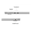 MacBook Air 15, Silber, M4 (10-CPU/10-GPU), 16 GB, 512 GB, Deutsch, 35W Dual USB-C Port Netzteil, MW1H3D/A