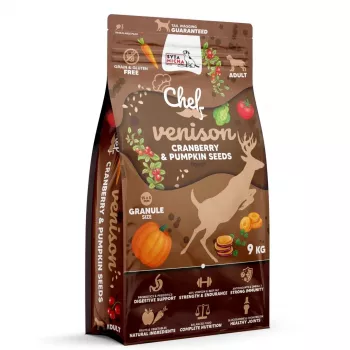 SYTA MICHA Chef Hirsch mit Cranberry und Kürbiskernen - Trockenfutter für Hunde - 9kg