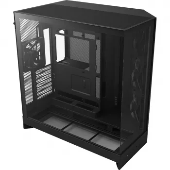 NZXT H9 Air Flow (2025) Large Dual-Chamber Mid Tower Case - Black