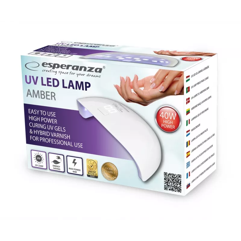 Esperanza EBN009 Amber UV/LED-Nagellampe, 40 W