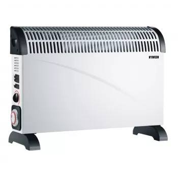 Konvektor-Elektroheizung NOVEEN CH-6000 TIMER TURBO FAN 2000W 3 Leistungsstufen Wand-/Bodenmontage weiß