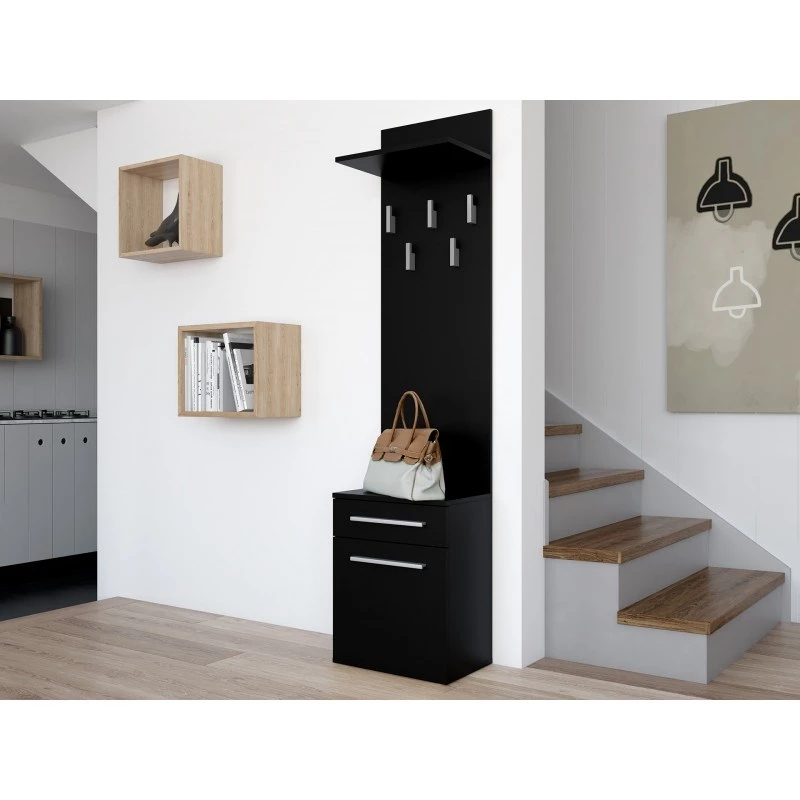 Topeshop DUO WIESZAK CZERŃ clothing hanger Schwarz