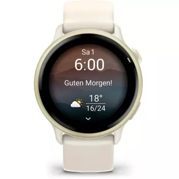 Garmin vívoactive 6 3,05 cm (1,2) AMOLED 42 mm Digital 390 x 390 Pixel Touchscreen Weiß Wi-Fi GPS (Satellit)