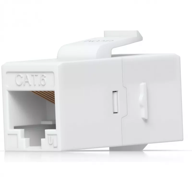 UBIQUITI CAT6 KEYSTONE COUPLER, 12ER-PACK. DURCHGANGS-CAT6-KEYSTONE-KOPPLER ZUM NAHTLOSEN ANSCHLIESSEN VORKONFEKTIONIERTER ETHERNET-KABEL