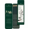 Graphitstift Faber-Castell 9000 Grün Wood 6 Stück