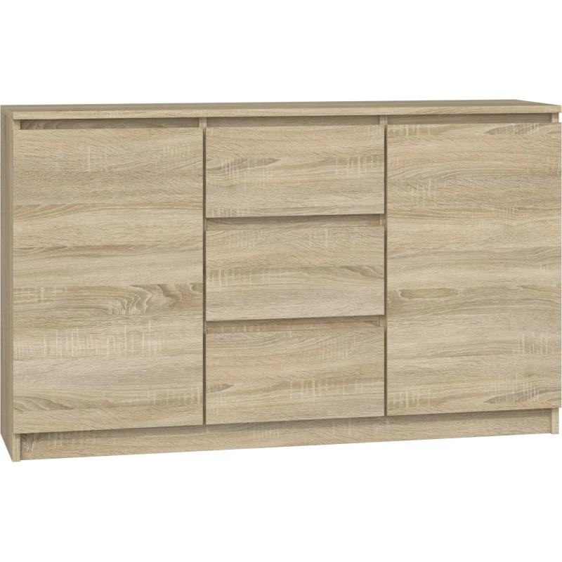 Topeshop KOMODA 2D3S DĄB SONOMA Kommode