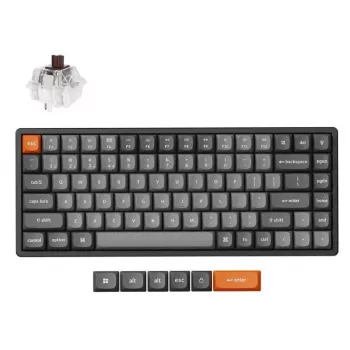 Keychron K2 Max Tastatur Universal RF Wireless QWERTY Englisch Schwarz Grau 75 % Mechanisch