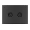 Lanberg wandmontierbarer Installationsschrank 19'' 15U 600x450mm schwarz (Glastür)