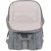 RIVACASE Anvik 15.6 Laptop-Rucksack, 15L, grau, wasserdichtes Gewebe, Fächer für 10.5 Tablet, Smartphone, Dokumente, Zubehör, Flasche
