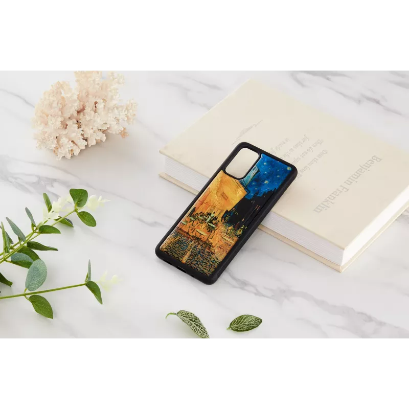 Schutzhülle iKins für Samsung Galaxy S20+ — schwarz Cafe Terrace