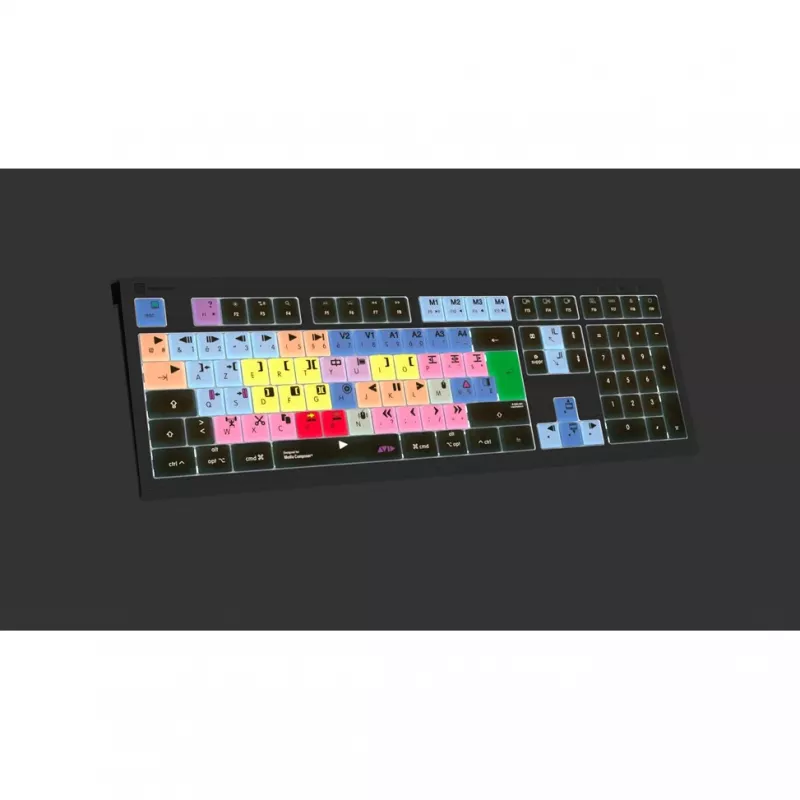 Logickeyboard Avid Media Composer ASTRA 2 hintergrundbeleuchtete Tastatur Mac Französisch (LKB-MCOM4-A2M-FR)