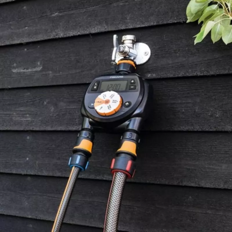 Fiskars Bewässerungsuhr mit Doppelausgang 1054792