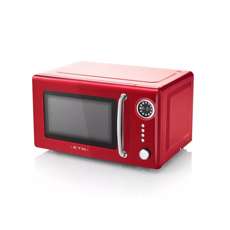 Solo-Mikrowelle für die Arbeitsplatte ETA Storio Rot Solo – 20 L, 700 W, 5 Leistungsstufen, 245 mm Drehteller