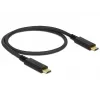 USB-Kabel DeLOCK 83042 USB 3.2 Gen 2 0,5 m USB C Schwarz