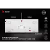 Gaming-Tastatur Savio Phenix WHITE GAT RED PUD Kabelgebunden Kabellos USB Bluetooth RGB LED