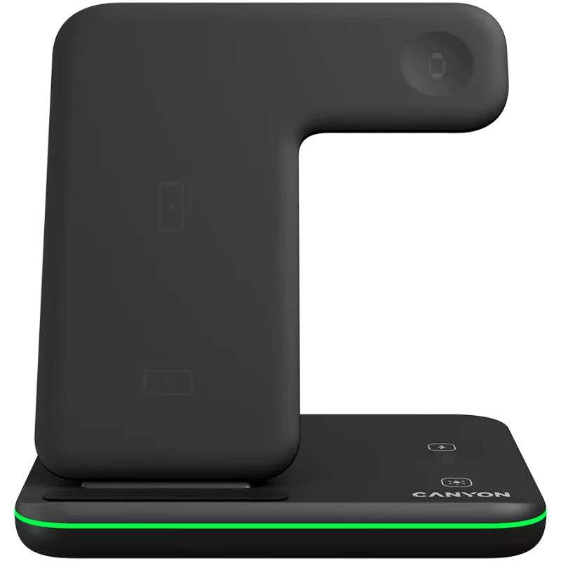 Canyon Wireless Charger Dock 3in1 QI für Apple 15W schwarz Einzelhandel
