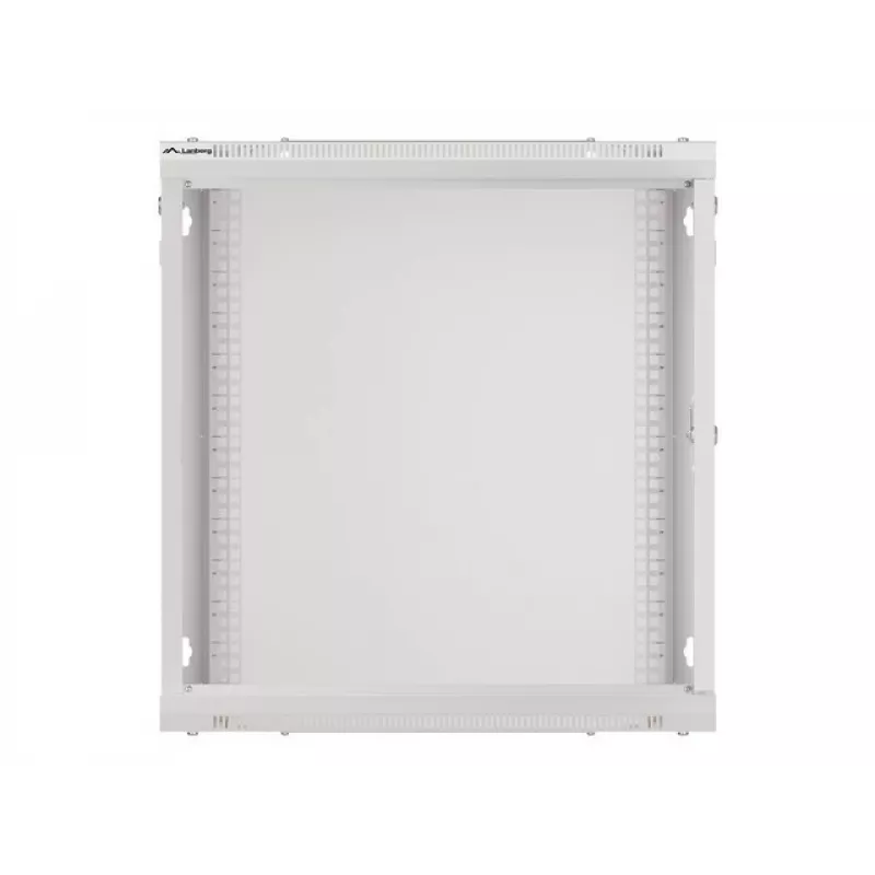 Lanberg Wandmontage-Installationsschrank 19'' 12U 600x600mm grau (Glastür)