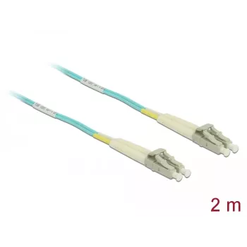 DELOCK Glasfaserkabel LC auf LC Multimode OM3 2 m