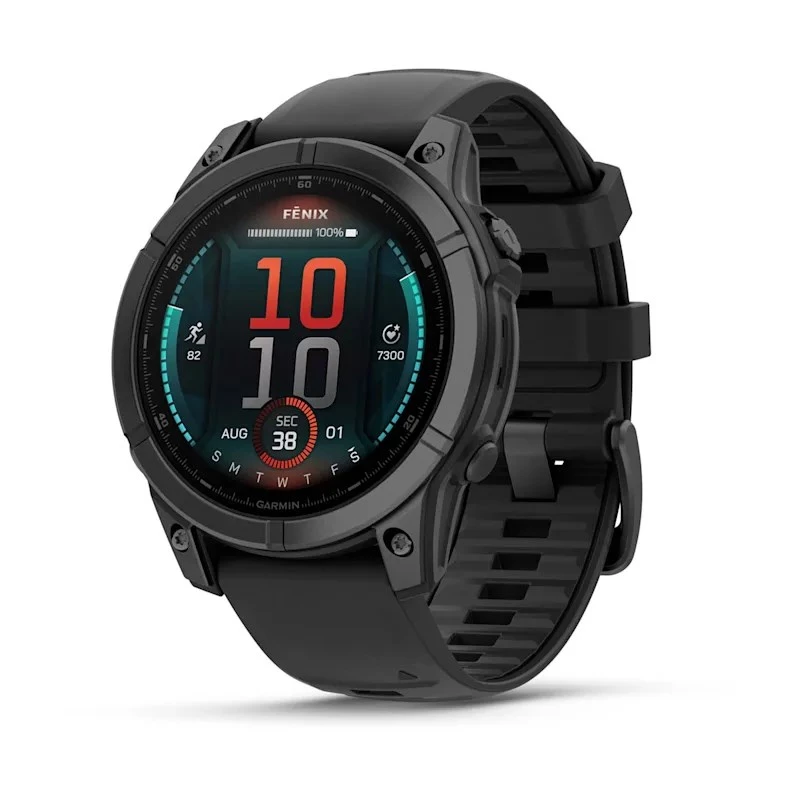 Garmin Fenix E 3,3 cm (1,3) AMOLED 47 mm Digital 416 x 416 Pixel Touchscreen Schwarz Wi-Fi GPS (Satellit)