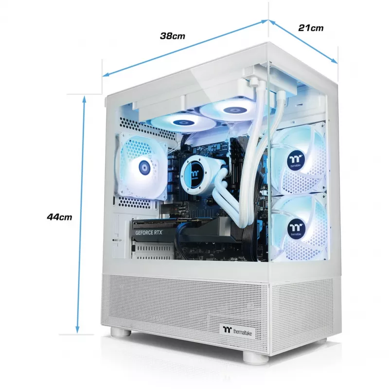 Thermaltake FTW V170A 5070 Elite Snow Weiß/transparent Windows 11 Home