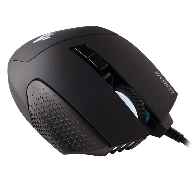 Corsair Gaming-Maus Scimitar RGB Elite, optisch, kabelgebunden, 17 Tasten, 18000 dpi, schwarz
