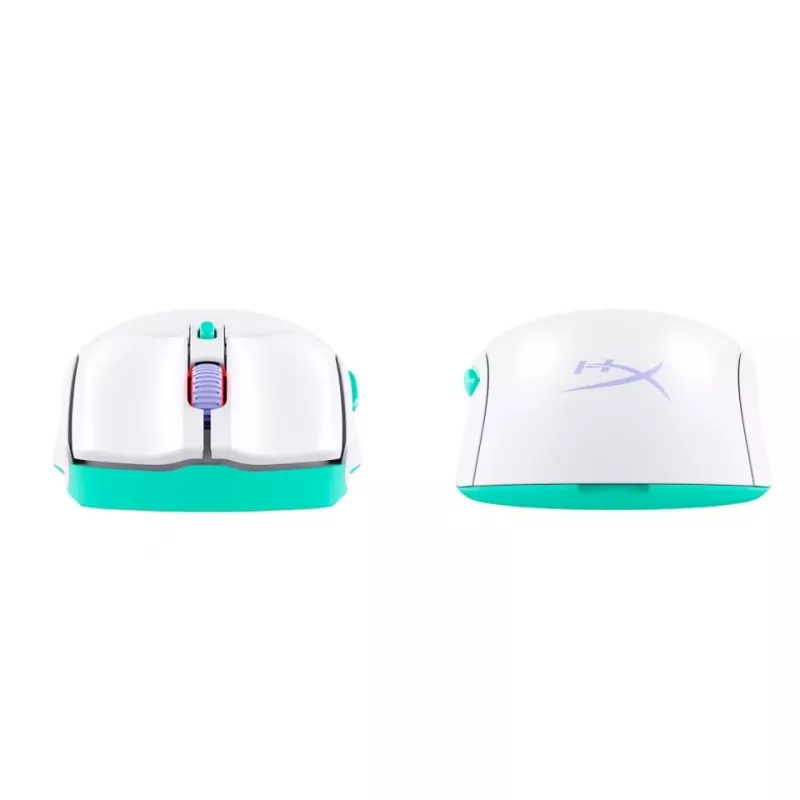 HyperX Pulsefire Haste 2 Core Wls - Gaming-Maus (Wht/Grn/Pur)