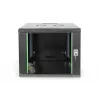 DIGITUS Professional Unique DN-19 09U-6/6-SW - Schrank - Netzwerkschrank - geeignet für Wandmontage - Schwarz, RAL 9005 - 9U - 48,3 cm (19) (DN-19 09U-6/6-SW)