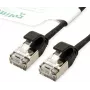 ROLINE GREEN U/FTP Patchkabel Cat.6A (Klasse EA), LSOH, schlank, schwarz, 0,5 m (21.44.3352)