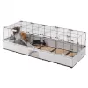 FERPLAST Modular 4 – Käfig für Kaninchen und Hausmeerschweinchen – 179 x 72 x 56 cm
