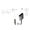 LogiLink CUA0102 USB 3.2 Gen1 Typ-C auf DisplayPort Kabel 0,15 m Schwarz