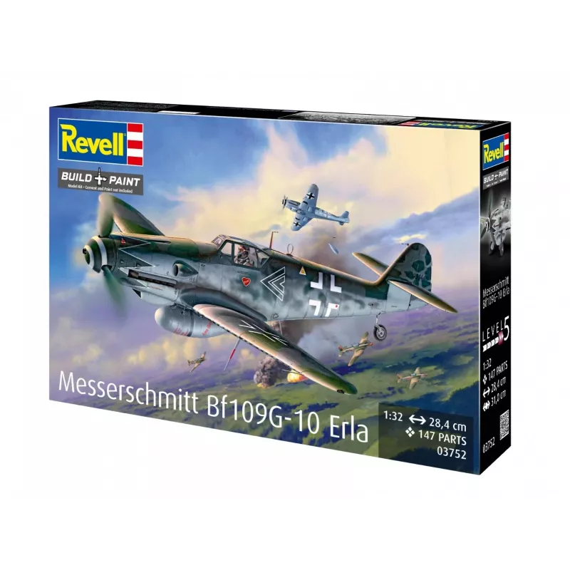 Kunststoff-Modellflugzeug REVELL Messerschmitt Bf109G-10 Erla Maßstab 1:32