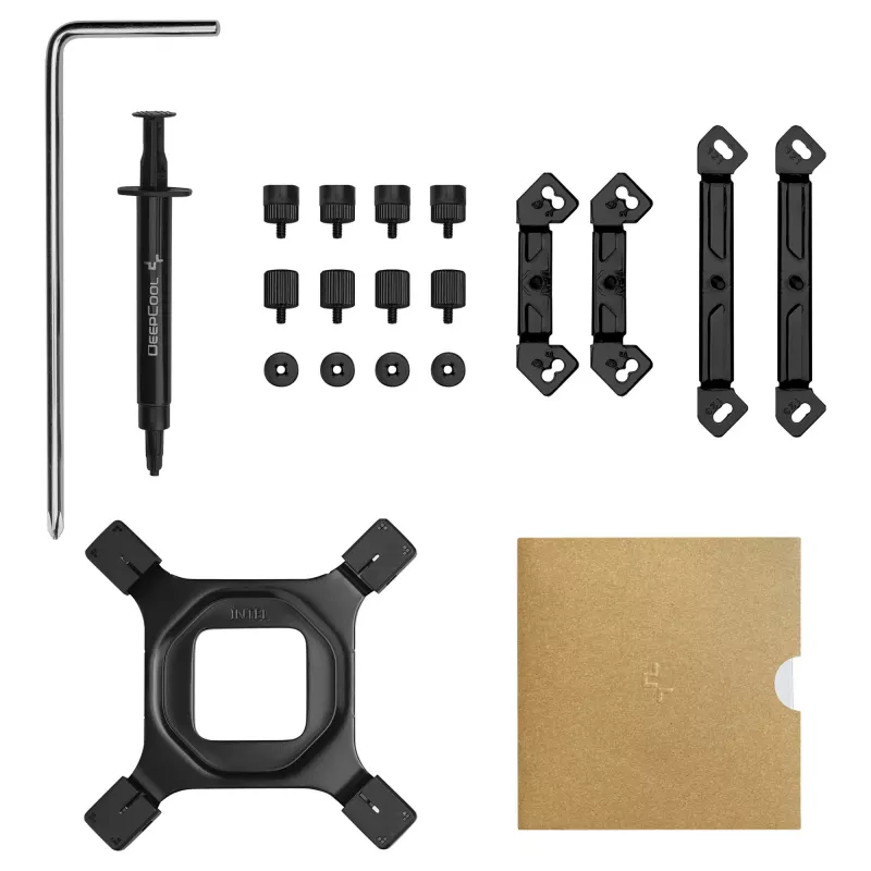 Luftkühler DeepCool AK620 G2, 120-mm-Lüfter, kompatibel mit LGA1700/1200/115x und AM4/AM5, schwarz, 144×127×159 mm