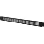 Frontblende Omnitronic ZL-19 sw 1HE – 1U, schwarze Frontblende für 19-Zoll-Rack