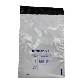 Bestpak SAFEMONEYBAG Sicherheitsverwahrungsumschläge weiß B5 190mmx260mm+35mm 100 Stück