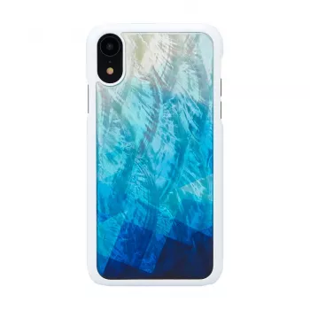 Smartphone-Hülle iKins für iPhone XR — außen Blausee, innen Schwarz