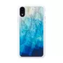 Smartphone-Hülle iKins für iPhone XR — außen Blausee, innen Schwarz