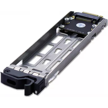 M.2 Hot-Swap-Einschub FANTEC TR-1 2517 für M.2 NVMe/SATA SSDs, Einzelsteckplatz, werkzeuglose Bestückung