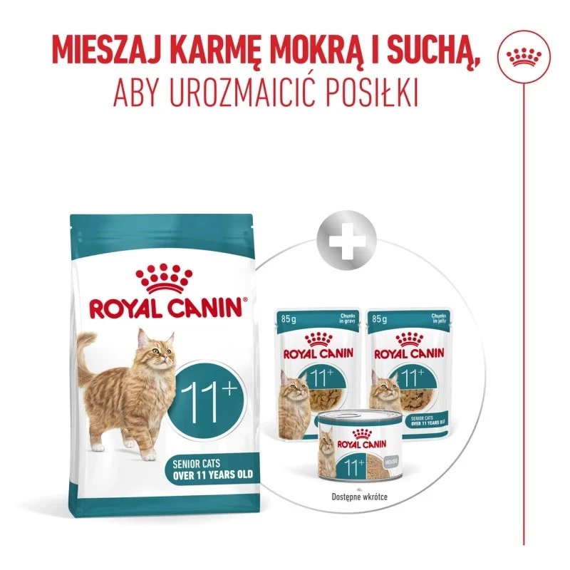 Trockenfutter für Katzen Royal Canin FHN Ageing 11+ 4 kg — Alleinfuttermittel für ältere Katzen, Geflügel, 30% Protein