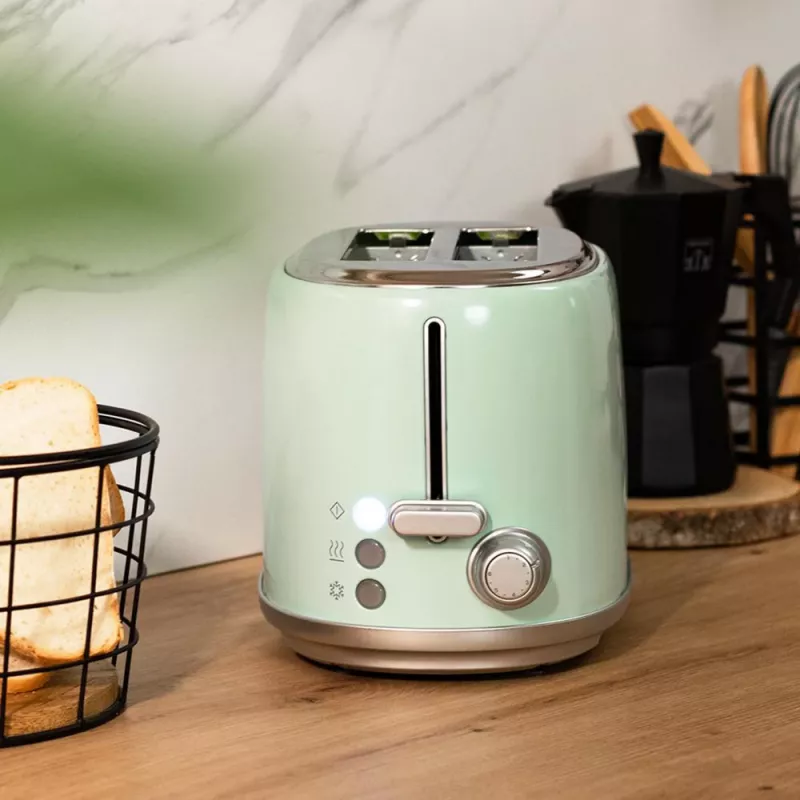 Toaster Toast&Taste 1000 Retro Double Green (Grün, 980 Watt, für 2 Scheiben Toast)
