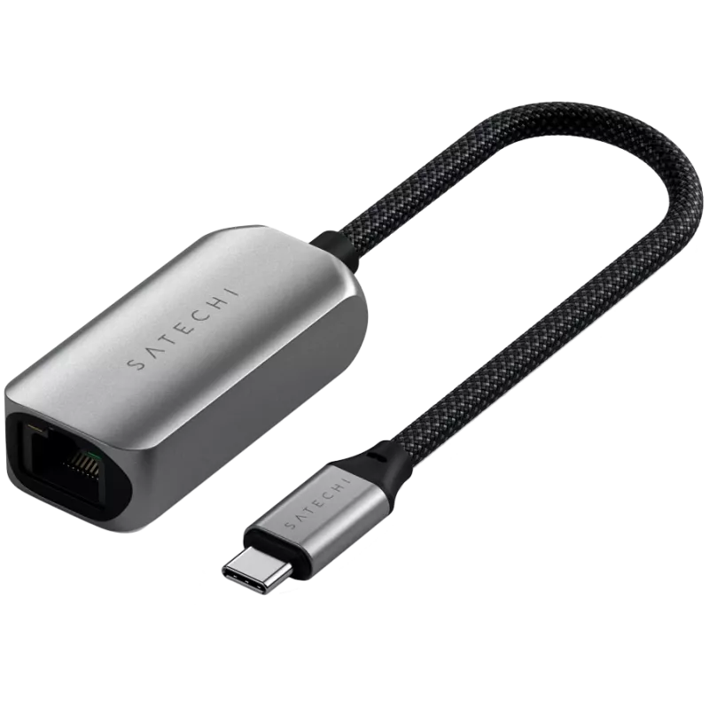 Satechi USB-C-Adapter (1x USB-C-Stecker 1x Gigabit LAN (1/2,5 Gbit/s)) ST-AE25M