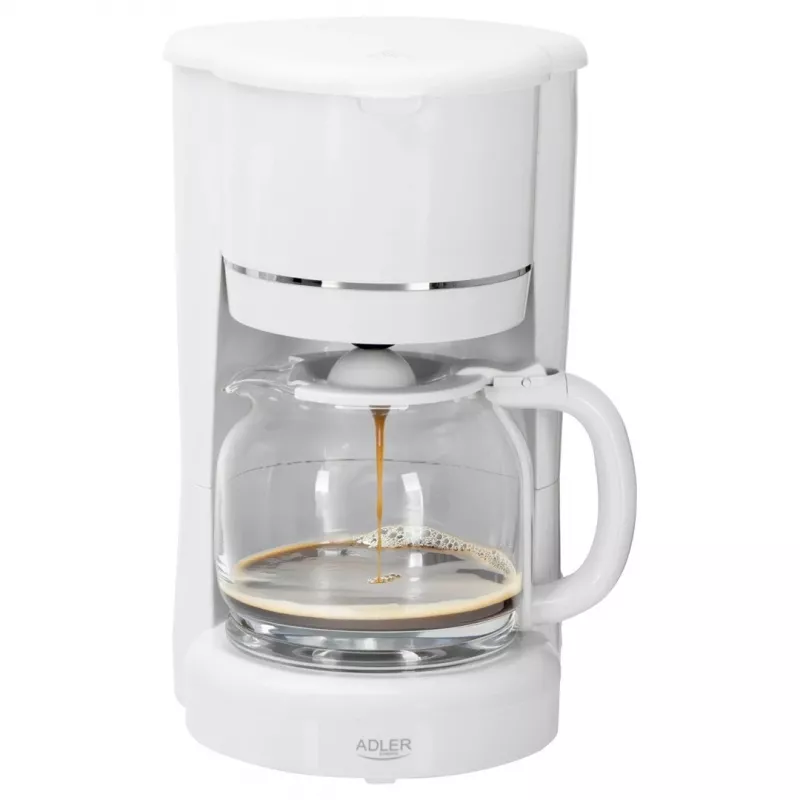 Adler AD 4383w Filterkaffeemaschine für gemahlenen Kaffee 1,5 L weiß