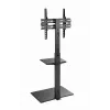 Boden-TV-Ständer GEMBIRD TVS-55T-02 für 32–55 Zoll Fernseher, Stahl, Höhe 600 mm, VESA 100x100–400x400, maximale Belastung 35 kg