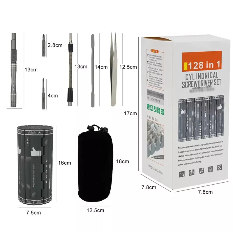 Präzisionsschraubendreher-Set Extralink EX.21465 — Magnetisches 128-in-1 Bits-Kit