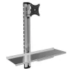 Techly ICA-PLW 01 Monitorhalterung / Ständer 68,6 cm (27 Zoll) Wand Silber