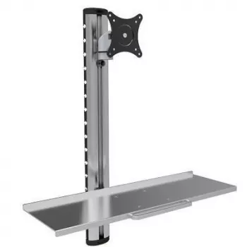 Techly ICA-PLW 01 Monitorhalterung / Ständer 68,6 cm (27 Zoll) Wand Silber