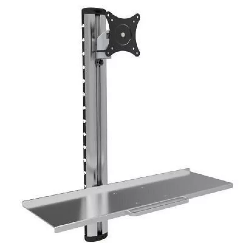 Techly ICA-PLW 01 Monitorhalterung / Ständer 68,6 cm (27 Zoll) Wand Silber