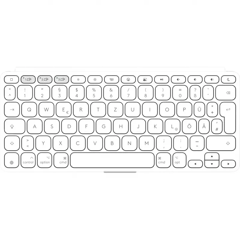 Logitech Keys-To-Go 2 Tastatur Universal Bluetooth QWERTZ German Weiß