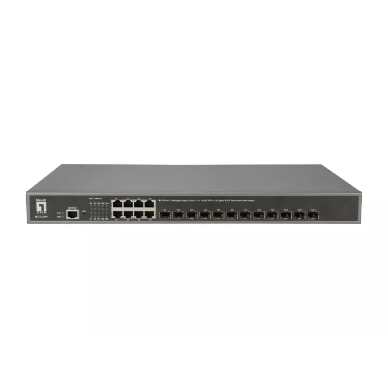 LevelOne GTL-2091 Managed L3 Gigabit Ethernet (10/100/1000) Grau