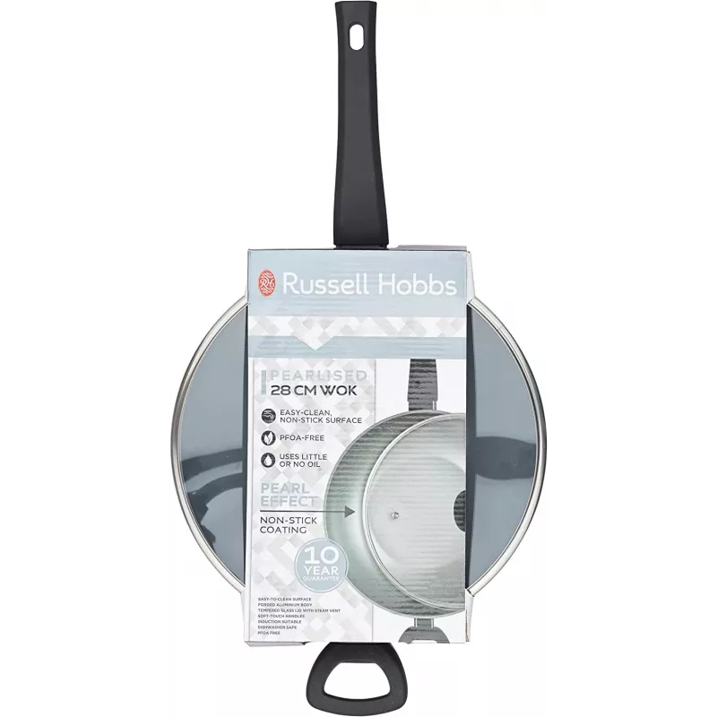 Wok Russell Hobbs RH01709EU 28 cm Perlisiert, antihaftbeschichtete Kochpfanne
